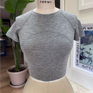 Gray Lululemon cropped swiftly tech Women's Crop Top